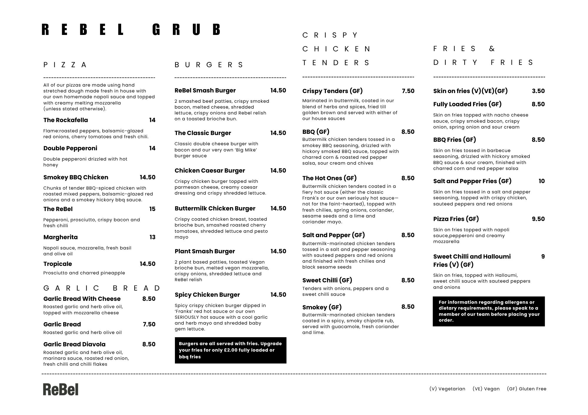 Main Menu Front