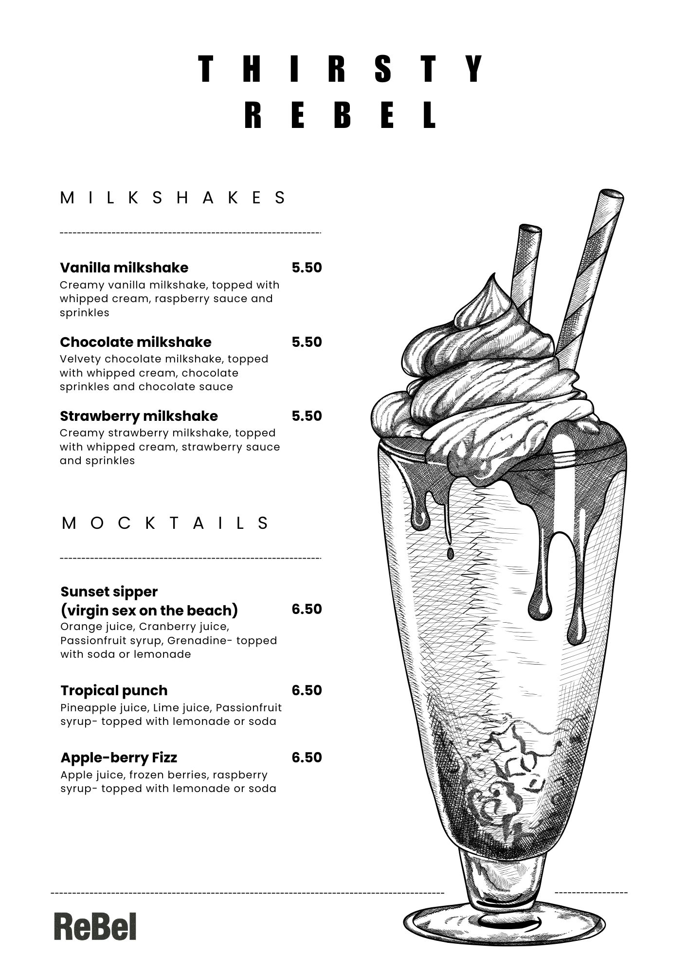 Mocktails & Milkshakes