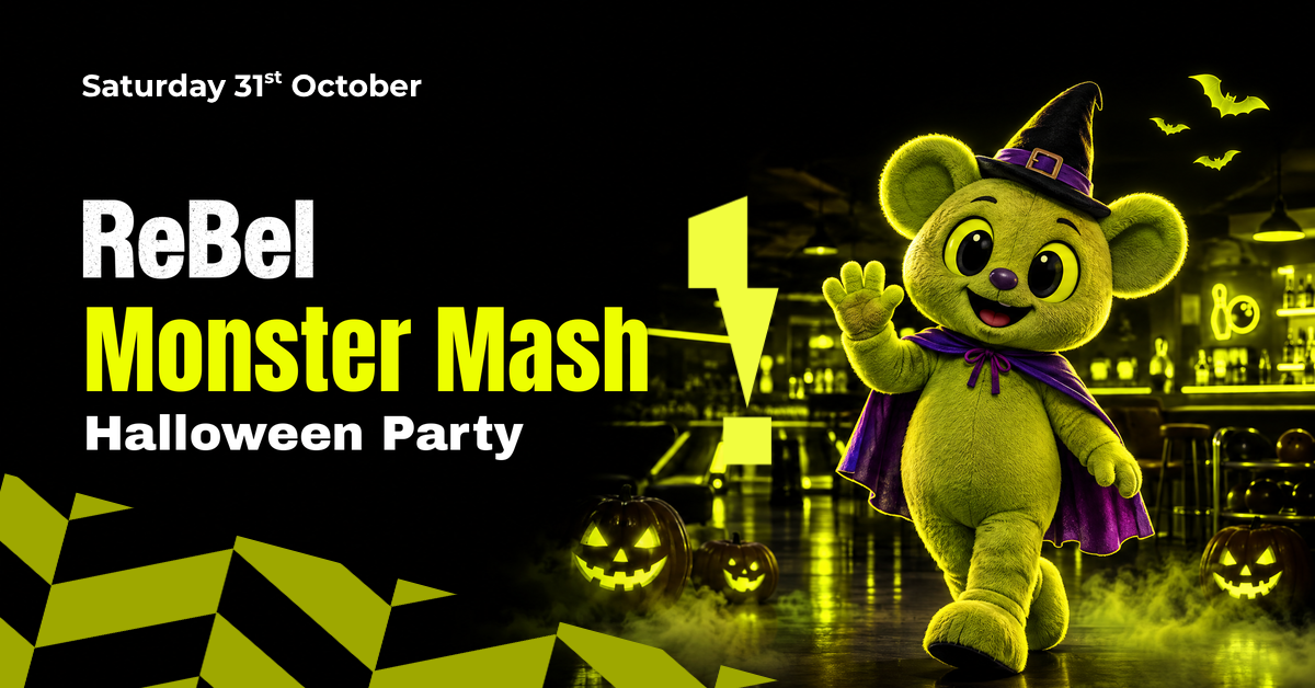 reBel's Monster Mash Halloween party session 2, Saturday 31 October